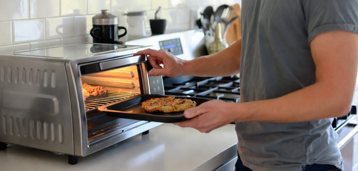 استفاده از سینی مخصوص برای آون توستر لمسی